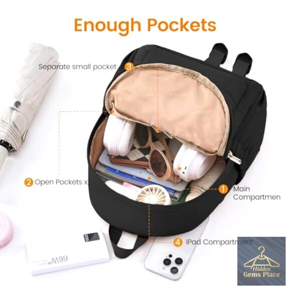 Mini Puffer Backpack with Anti-Theft Pocket Lightweight Daypack Travel